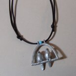 小鳥のいるペンダント(２羽）