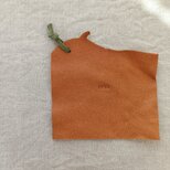 レザーコースター　檜皮色　ピッグスキンレザー