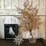 星月猫★ナンテンの蕾のみで作ったシャビーシックなスワッグ大サイズ　ドライフラワー　花束　ナンテン