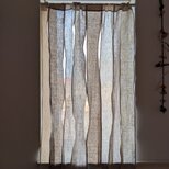 リネン＆コットン♥️8連のれん♥️天然素材❤ナチュラルインテリア❤ベージュ系★78✕100〜140★