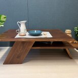 【送料無料】 ローテーブル 長方形 アングル脚 110cm 60cm 35cm 収納付き パイン ウォルナット調