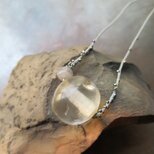 アンティーク　古代水晶　特大　＆　古代瑪瑙　＋　メタルビーズ　＆　ヴェネチアン　ネックレス　千世 chitose