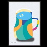 あれれ？　アヒル　送料無料 　イラスト　A4〜A0　ポスター　アートポスター　アート/sei検索新着順　3840