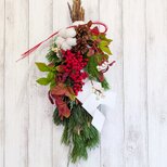 紙垂付き・寿松とお多福南天の正月飾り