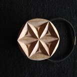 幾何学模様髪留め