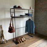 数量限定　CONVOY-S　ハンガーラック　シェルフ　棚　2WAY　インダストリアル　衣装　キッチン　ディスプレイラック