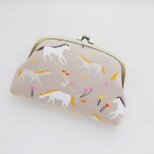 ■がま口通帳ケース / ポニー■ mina (ponies)