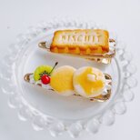 こんがり焼けたホットケーキ&ビスケットのヘアクリップ2点セット　フェイクスイーツ
