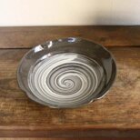 刷毛目文輪花皿