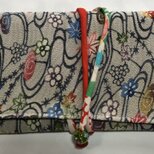８５６７　紅型の着物で作った和風財布・ポーチ