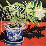 デンドロビウムの鉢植え