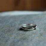 シルバーリング　シングルライン