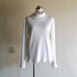 【仕立て済み・即納品】タートルネックカットソー◆トタンテレコ◆オフホワイト◆Lサイズ（コットン100）