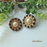 Antique Pearl Statement Earrings｜アメリカ買付 ヴィンテージ 大ぶりパールイヤリング