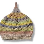 １点限定！　新作2025どんぐりニット帽子　野呂英作毛糸使用　マカロンカラー　クリスマスギフト・プチギフト