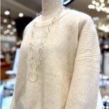 Silverオーバルループ チェーンネックレス