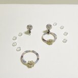 【2way】気分に合わせて２通りを愉しめるイヤリングo-raka 金属ｱﾚﾙｷﾞｰ対応 シャボン玉