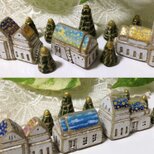 《受注後制作》虹色の蜃気楼の町・リバーシブルデザイン 陶土アート