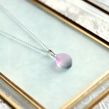 レジンアート　シーグラス風のペンダント〈退廃の二重奏〉