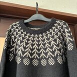 お花の丸ヨークセーター  (送料込み)