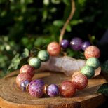 チャロアイトAA、オーラライト２３、レピドクロサイト、ダイオプサイド 　恐怖、悲しみ、苦しみを癒す　カルマの解消　人間関係