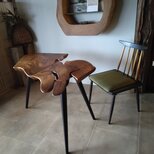 欅のライブエッジテーブル　〜欅・一枚板テーブル・サイドテーブル