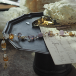 直感を信じ、自分軸で生きていくためのアメトリンとファントム＆虹入りシトリンのワイヤーブレスレット