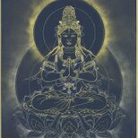 十二支守本尊『普賢菩薩座像』（辰巳守本尊）額縁付