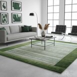 天然ラグ ガゼニラハット COLOR Ver,　ラグ　201x140cm　Green　D832