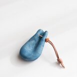 藍染牛革巾着  2231914