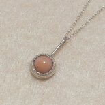 珊瑚のペンダント(silver、一点物)