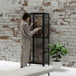 ヴィンテージスタイル メッシュアイアンキャビネット（受注生産・サイズ変更可）