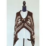 冬を彩る伝統模様のカウチンデザイン・大判ショール