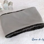 フリース×フェイクファーのあったかネックウォーマー