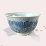 C01　抹茶茶碗　受賞作品　ラスター釉かけ分け