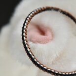 うさぎ色「鎖繋ぎ組・黒×濃茶×茶×淡灰」ブレスレット (260107-R-Almighty)