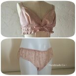 Choose！シンプルな、、ストレスフリー ブラ  : : pink dots