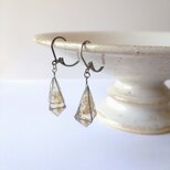 ヒンメリモチーフの耳飾り ゴールド large（フラワー）