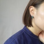 陶のピアス（わっか）