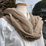 新春特別提供 柿渋染めスヌードK25124