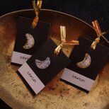 三日月モチーフの耳飾り（ピアス）