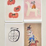 うまの絵柄のポストカード12種セット