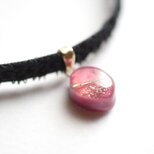 【受注製作】レジンアート　マーキスモチーフとタティングレースとベルベットリボンのチョーカー〈屍骨と花〉