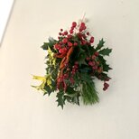 ♦受注制作♦ 節分ひいらぎスワッグ  ~唐辛子と赤い実