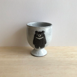 ツキノワグマのゴブレット（白）