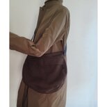 ななめがけ ショルダーバッグ ブラウン  サコッシュタイプ