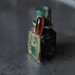 オレンジカイヤナイトシルバーリング#10.5