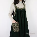 [予約販売] コーデュロイモスヨーク切替キャミワンピース**重ね着　ゆったり　楽チン