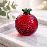 ガラスオブジェ｜可愛いザクロ置物 レッド・フルーツインテリア【efo12】