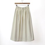 【即納】コーデュロイ ギャザースカート（アイボリー）総丈75cm 白 ホワイト